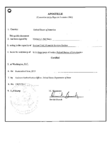 federal apostille